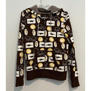 Incredible Ecogear Wildlife Full Zip Hoodie Sweatshirt Women XS Whale Bear Hen